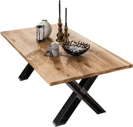 SIT Tisch »TABLES & CO«, HxT: 75 x 100 cm, Holz - braun | transparent