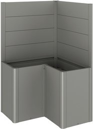 Thumbnail - BIOHORT Sichtschutz für Hochbeet »Belvedere«, Stahlblech, feuerverzinkt/lackiert - grau