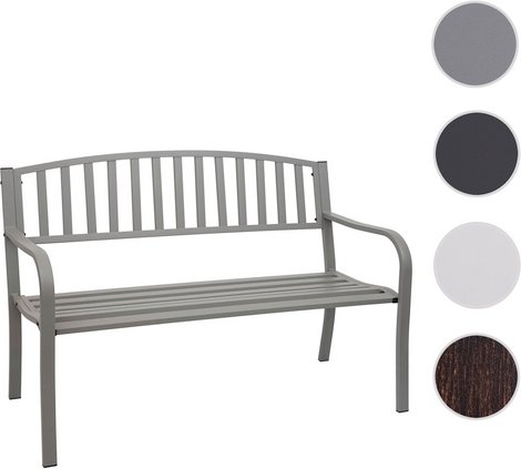 Thumbnail - MVG Gartenbank »MVG-F43«, Stahl, 2-Sitzer, BxHxT: 128 x 87 x 58 cm - grau