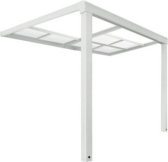 HOME DELUXE Terrassenüberdachung »SOLIS DELUXE«, 290x295x233 / 272cm, Weiß - weiss