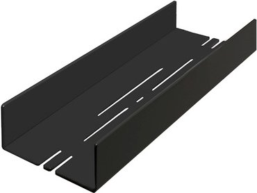 SCHULTE Duschablage, BxHxT: 28 x 3,5 x 9,5 cm - schwarz