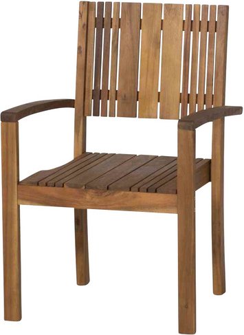 GARDAMO Stapelsessel »Falun«, Holz, BxHxT: 59 x 90 x 56 cm - beige