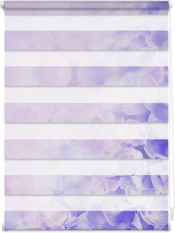 Thumbnail - Lichtblick Duo-Rollo, Klemmfix, B x L: 100 x 150 cm, Hortensie, lila