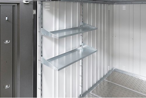 BIOHORT Fundament, BxLxH: 140 x 198 x 18 cm - silberfarben