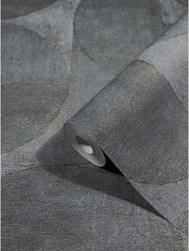 Thumbnail - marburg Vliestapete »Vintage Deluxe«, Halbkreis, Grafisch, grau/blau