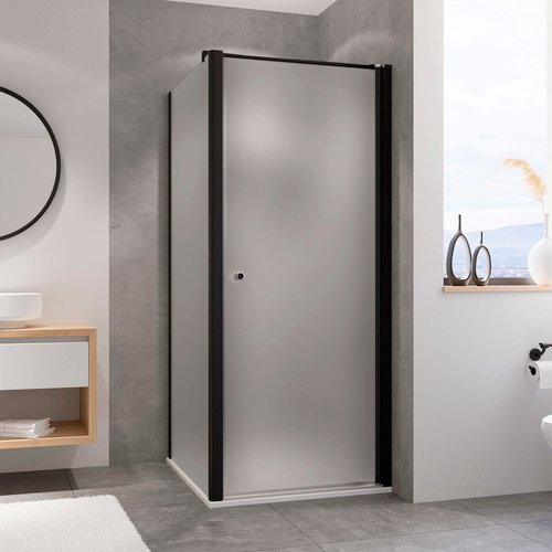 BREUER Duschkabine »Elana 6«, Höhe: 200 cm, schwarz, Scheibenstärke: 6 mm