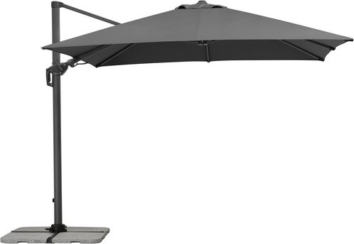 Thumbnail - SCHNEIDER SCHIRME Ampelschirm »Rhodos Twist«, BxL: 300 x 300 cm, quadratisch, Sonnenschutzfaktor: 50+ - grau