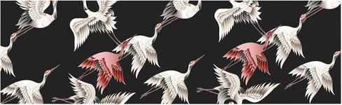 mySPOTTI Sichtschutz, BxH: 500 x 65 cm, schwarz/rosa - schwarz | rosa