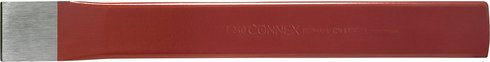 CONNEX Schlitzmeißel, ohne Gummihandschutz, Metall, 240 x 28 x 7 mm - rot