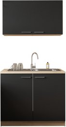 Thumbnail - RESPEKTA Pantry-Küche »Merle«, BxHxT: 100 x 200 x 200 cm, schwarz