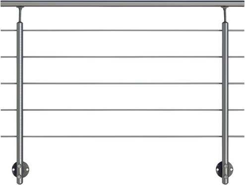 Thumbnail - DOLLE Geländersystem »Prova«, aluminium/edelstahl, HxL: 100 x 150 cm - silberfarben