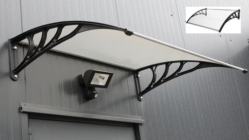 GARDEN PLEASURE Vordach, 100x120cm,PC mattiert - transparent