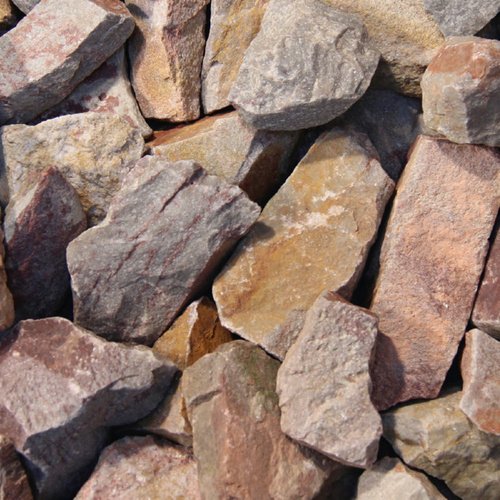 Steinbrocken, 600 kg, Körnung: 70 mm - rot