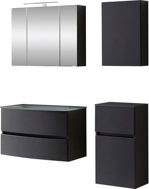 HELD MÖBEL Waschtisch-Set »KOPENHAGEN«, 6-teilig - grau