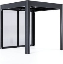 SunElements Pergola »SunCover«, Select 2.2, (BxH): 233 cm x 229 cm, Wandstärke: 10 mm - schwarz