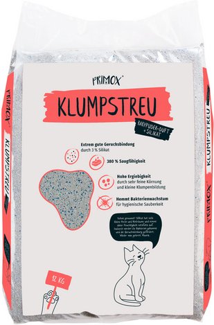 PRIMOX Katzenstreu »Premium«, 1 Sack, 12,1 kg - grau