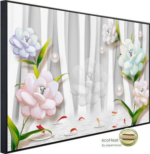 Thumbnail - papermoon Infrarotheizung »EcoHeat - Muster mit Blumen«, Matt-Effekt - bunt