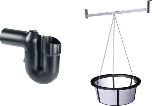 GRAF Filter-Ausbaupaket »PLATIN«, 2, Siebkorb Filter intern DN 110 - schwarz