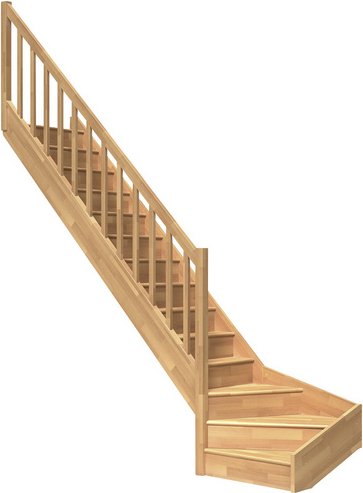 Thumbnail - DOLLE Wangentreppe »Paris«, bis 318 cm Raumhöhe - braun