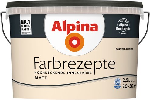 ALPINA Innenfarbe »Farbrezepte«, Sanftes Cashmere, matt - bunt