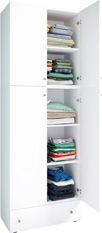 VCM Kleiderschrank »Lona«, BxHxT: 39 x 200 x 70 cm, Holzwerkstoff - weiss