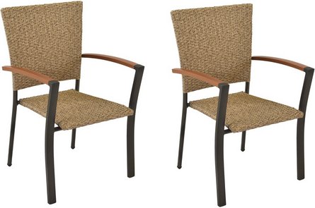 Gartensessel »Teramo«, Stapelsessel, BxHxL: 56 x 94 x 62 cm - braun