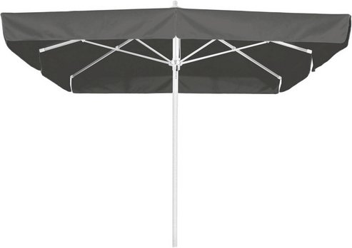 SCHNEIDER SCHIRME Marktschirm »Quadro«, BxL: 300 x 300 cm, quadratisch, Sonnenschutzfaktor: 50+ - grau