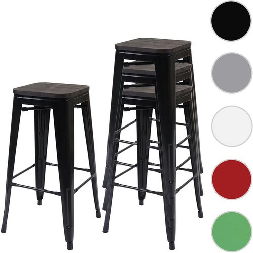 MVG Barhocker »MVG-A73«, 4er-Set - schwarz