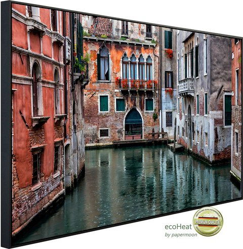 papermoon Infrarotheizung »EcoHeat - Venedig Häuser«, Matt-Effekt - bunt