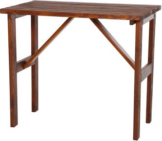 FUN STAR Stehtisch »Tessin«, LxBxH: 125 x 78,5 x 108 cm, Kiefernholz, rechteckig, braun