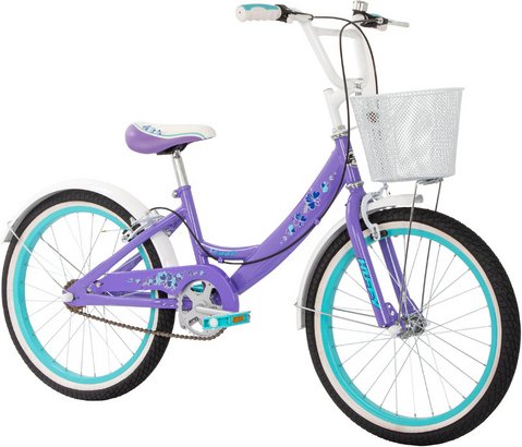 Kinderfahrrad »Girly Girl«, Lila, 20 Zoll - schwarz | orange - Größe 20 Zoll