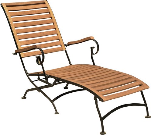 GARDEN PLEASURE Deckchair »Wien«, Stahl - braun