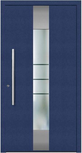 KNOCK Aluminium-Haustür »Terra Nova«, stahlblau