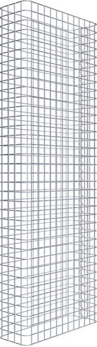 Thumbnail - Gabiona Gabionenzaun, silbergrau, Maschenweite 5 cm x 5 cm - silberfarben