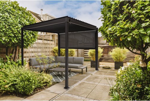 Mr. GARDENER Kurbelrollo »Basic 88«, Höhe: 236 cm, anthrazit, für Pergola Basic 88 - grau