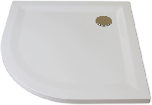 Thumbnail - BREUER Duschwanne »Flat Line Design«, BxT: 90 x 90 cm, weiß - weiss