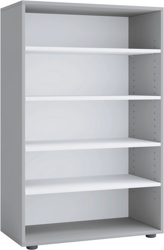 VCM Schuhregal »Lona«, BxHxL: 37 x 110 x 70 cm, Holzwerkstoff - grau