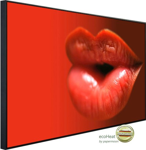 papermoon Infrarotheizung »EcoHeat - Heisse Lippen«, Matt-Effekt - bunt