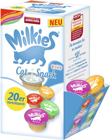 Milkies Katzensnack »Variety«, 4 Stück, je 0,3 kg, Milch
