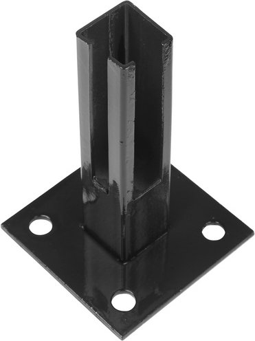 FLORAWORLD Bodenplatte, BxHxT: 4 x 15 x 4 cm, für Bodenbefestigung - grau