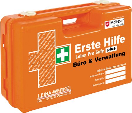 LEINA-WERKE Erste-Hilfe-Koffer »Pro Safe plus«, BxL: 40 x 15 cm, orange