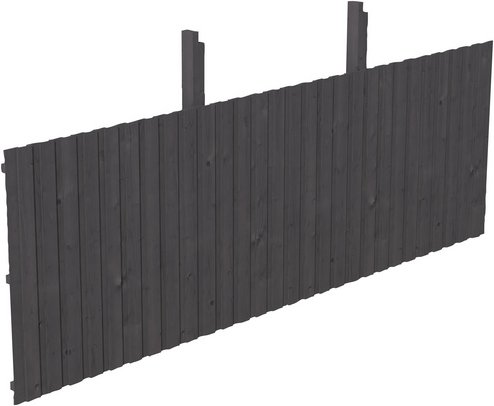 SKANHOLZ Rückwand, B x H: 78,5 x 180 cm, Holz, Farbe: schiefergrau