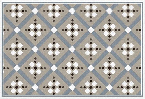 mySPOTTI Tischset »Karita«, rechteckig, Kunstleder, beige/grau/weiß