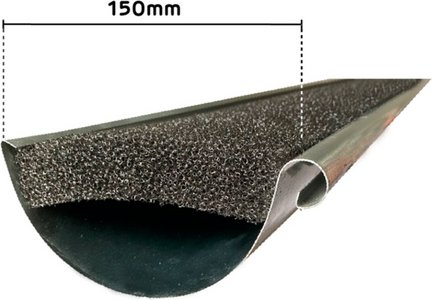 Dachrinnenzubehör, Dachrinnenschutz, RG150, 150mm, 10er Set - schwarz