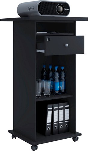 VCM Beamer-Stand »Neta«, BxH: 60 x 108 cm, Holzwerkstoff - schwarz