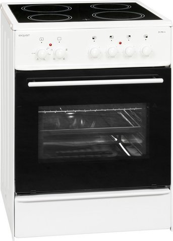 Exquisit Elektro-Standherd, 61 l, 4 Kochfelder - weiss