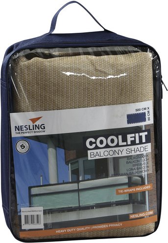 NESLING Balkonverkleidung »Coolfit«, Hart-Polyethylen (HDPE), HxL: 80 x 500 cm - beige