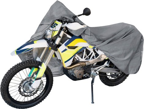 WALSER Motorradabdeckplane »Enduro«, für Motorräder, Stärke: 1,2 mm - grau