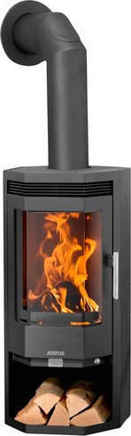 JUSTUS Kaminofen »Usedom 5 D«, schwarz, Stahl, 5,5 kW, Dauerbrand geeignet