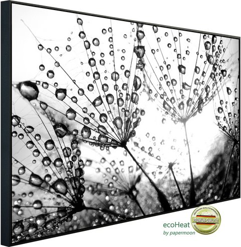 Thumbnail - papermoon Infrarotheizung »EcoHeat - Pflanzen Schwarz + Weiss«, Matt-Effekt - bunt